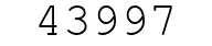 Number 43997.
