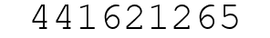 Number 441621265.