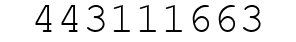 Number 443111663.