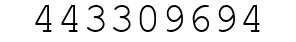 Number 443309694.