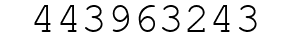 Number 443963243.