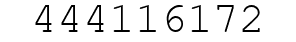 Number 444116172.