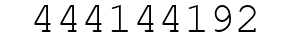 Number 444144192.