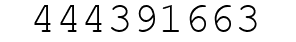 Number 444391663.