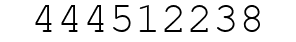 Number 444512238.