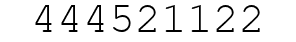 Number 444521122.