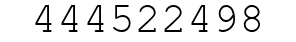 Number 444522498.