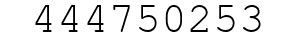 Number 444750253.