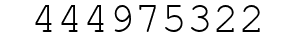 Number 444975322.