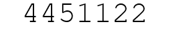 Number 4451122.