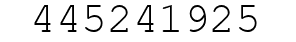 Number 445241925.