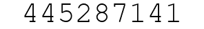 Number 445287141.