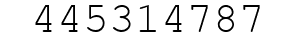 Number 445314787.