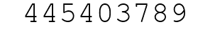 Number 445403789.