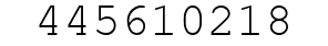 Number 445610218.