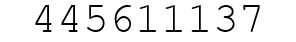 Number 445611137.