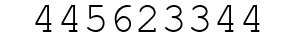 Number 445623344.