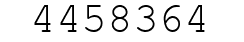 Number 4458364.