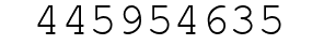 Number 445954635.