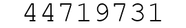 Number 44719731.