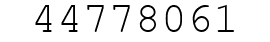 Number 44778061.