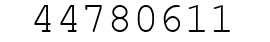 Number 44780611.