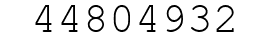 Number 44804932.