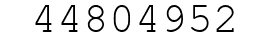 Number 44804952.