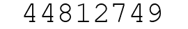Number 44812749.