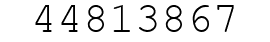Number 44813867.