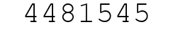 Number 4481545.