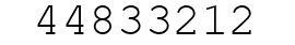Number 44833212.