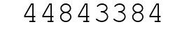 Number 44843384.