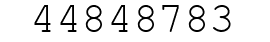Number 44848783.