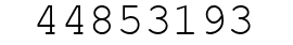 Number 44853193.