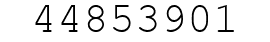 Number 44853901.