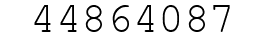 Number 44864087.