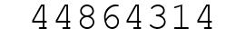 Number 44864314.