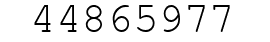 Number 44865977.