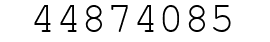 Number 44874085.
