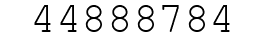 Number 44888784.