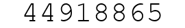 Number 44918865.