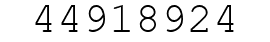 Number 44918924.