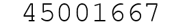 Number 45001667.