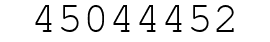 Number 45044452.