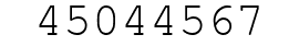 Number 45044567.