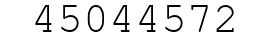 Number 45044572.