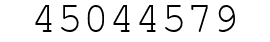 Number 45044579.