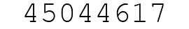 Number 45044617.