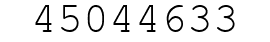 Number 45044633.